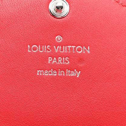 Louis Vuitton Calfskin New Wave Long Wallet Rouge 6 of 7