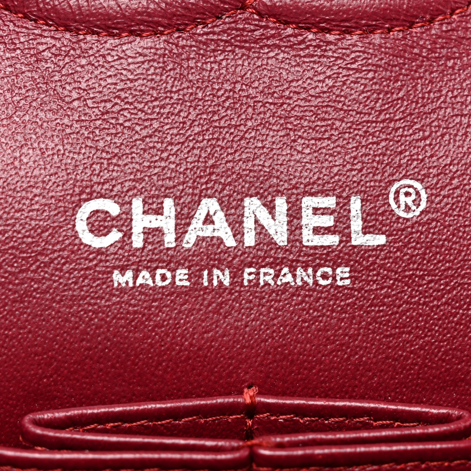 Chanel Patent Calfskin Quilted Medium Double Flap Dark Red 6 of 18