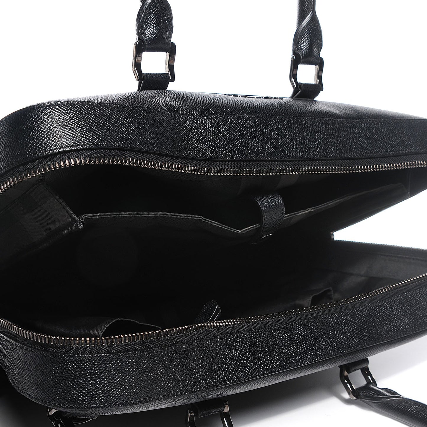 London Leather Briefcase Black