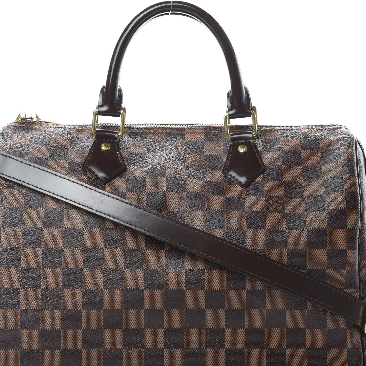 Louis Vuitton Damier Ebene Speedy Bandouliere 30 9 of 19