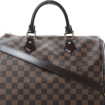 Louis Vuitton Damier Ebene Speedy Bandouliere 30 9 of 19