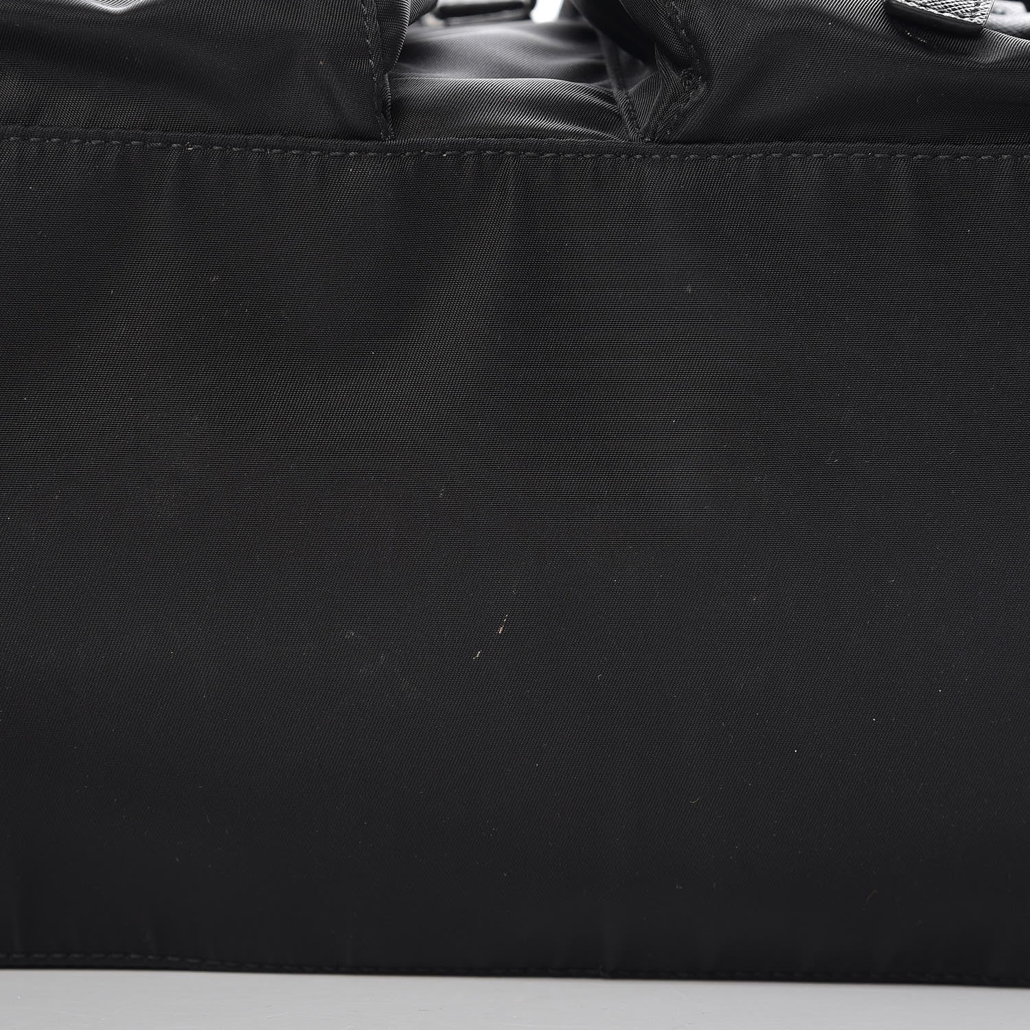 Prada Tessuto Nylon Saffiano Robot Backpack Black 10 of 12