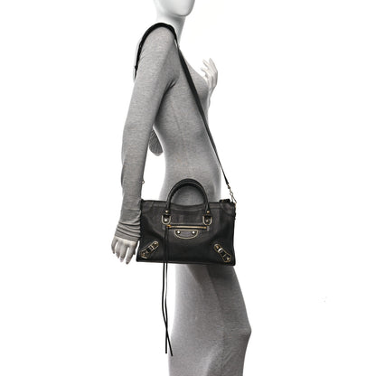 Balenciaga Chevre Gold Metallic Edge Hardware S City Black 3 of 11