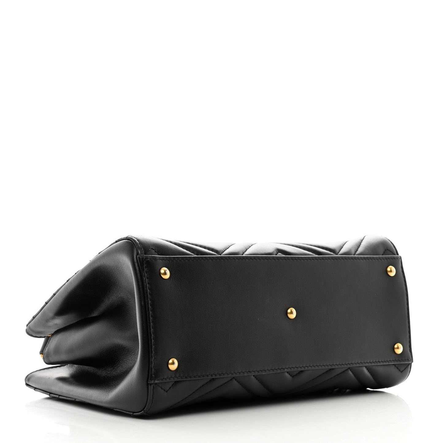 Calfskin Matelasse Small GG Marmont Tote Black