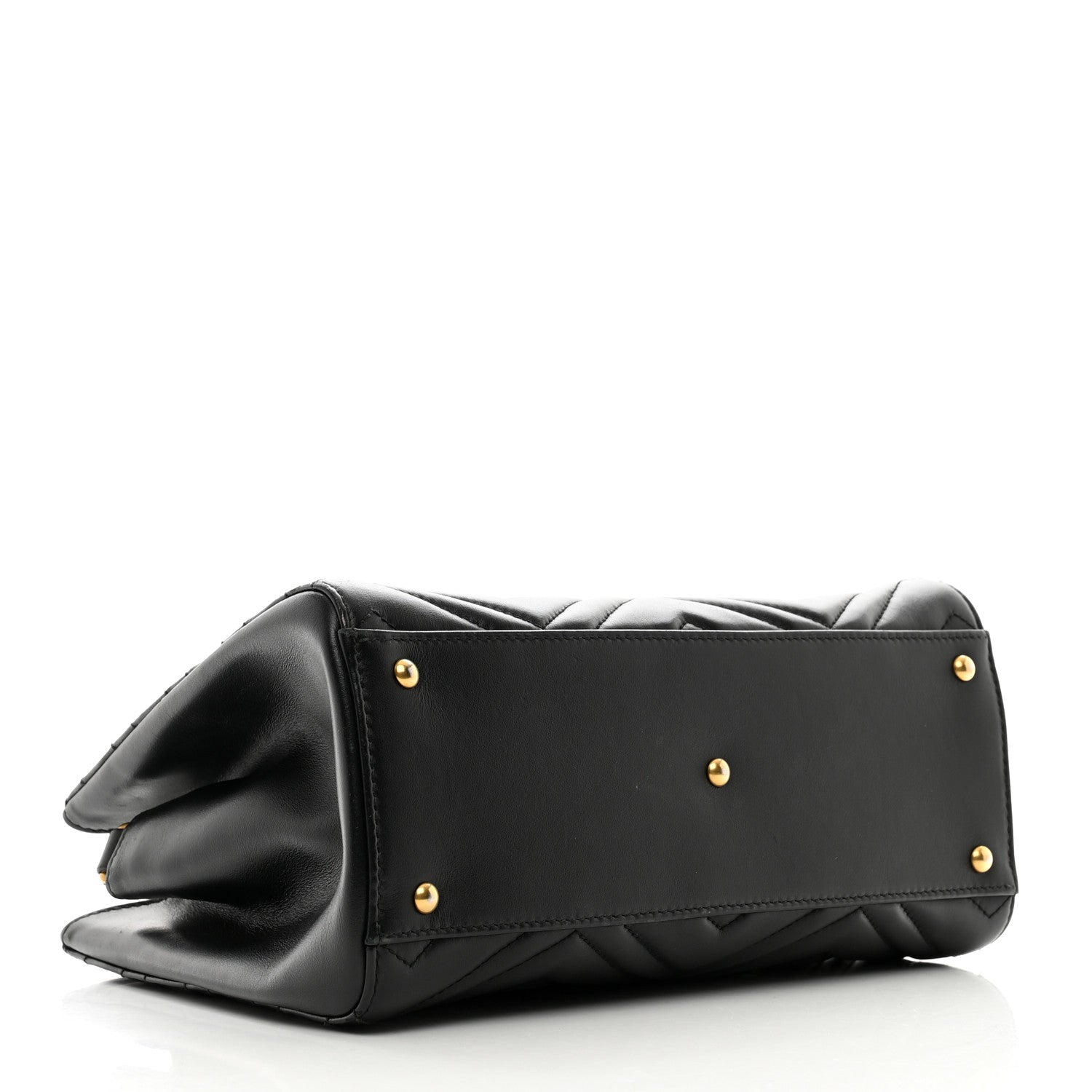 Gucci Calfskin Matelasse Small GG Marmont Tote Black 4 of 12