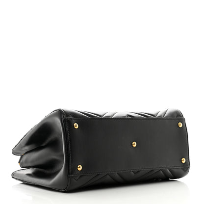 Gucci Calfskin Matelasse Small GG Marmont Tote Black 4 of 12