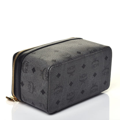 MCM Visetos Vanity Case Dark Grey Black 4 of 8