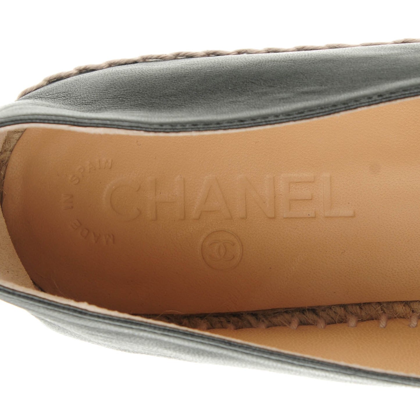 Lambskin CC Espadrilles 40 Black