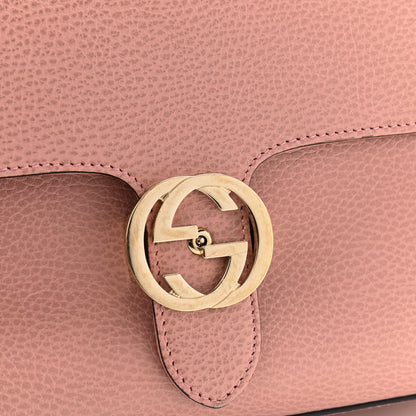 Gucci Dollar Calfskin Interlocking G Top Handle Shoulder Bag Soft Pink 11 of 11