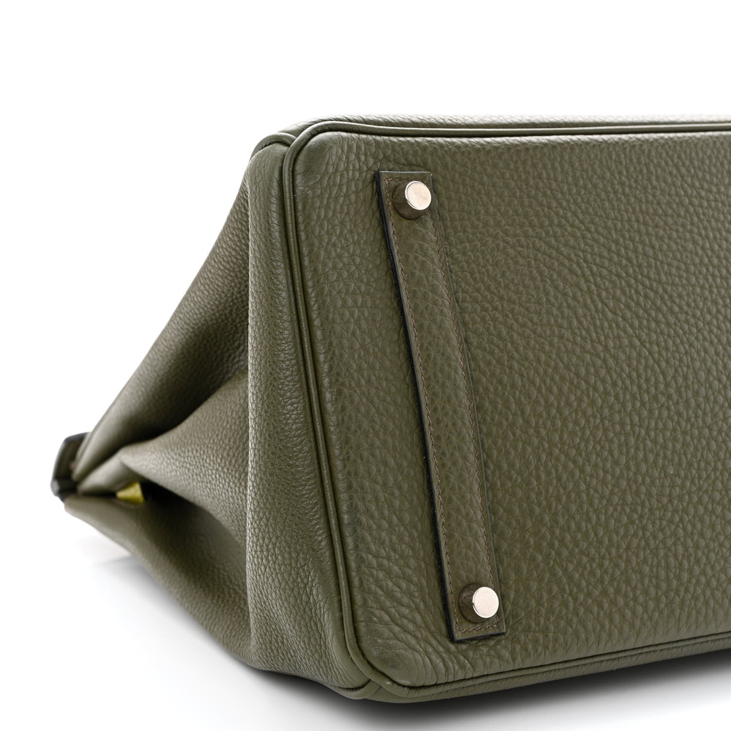 Hermes Togo Chevre Mysore Bi-Color Birkin 35 Vert Veronese Vert Anis 9 of 13