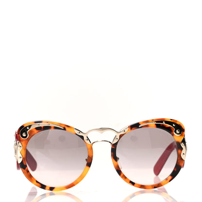Prada Baroque Sunglasses SPR 07T Red Tortoise 2 of 8