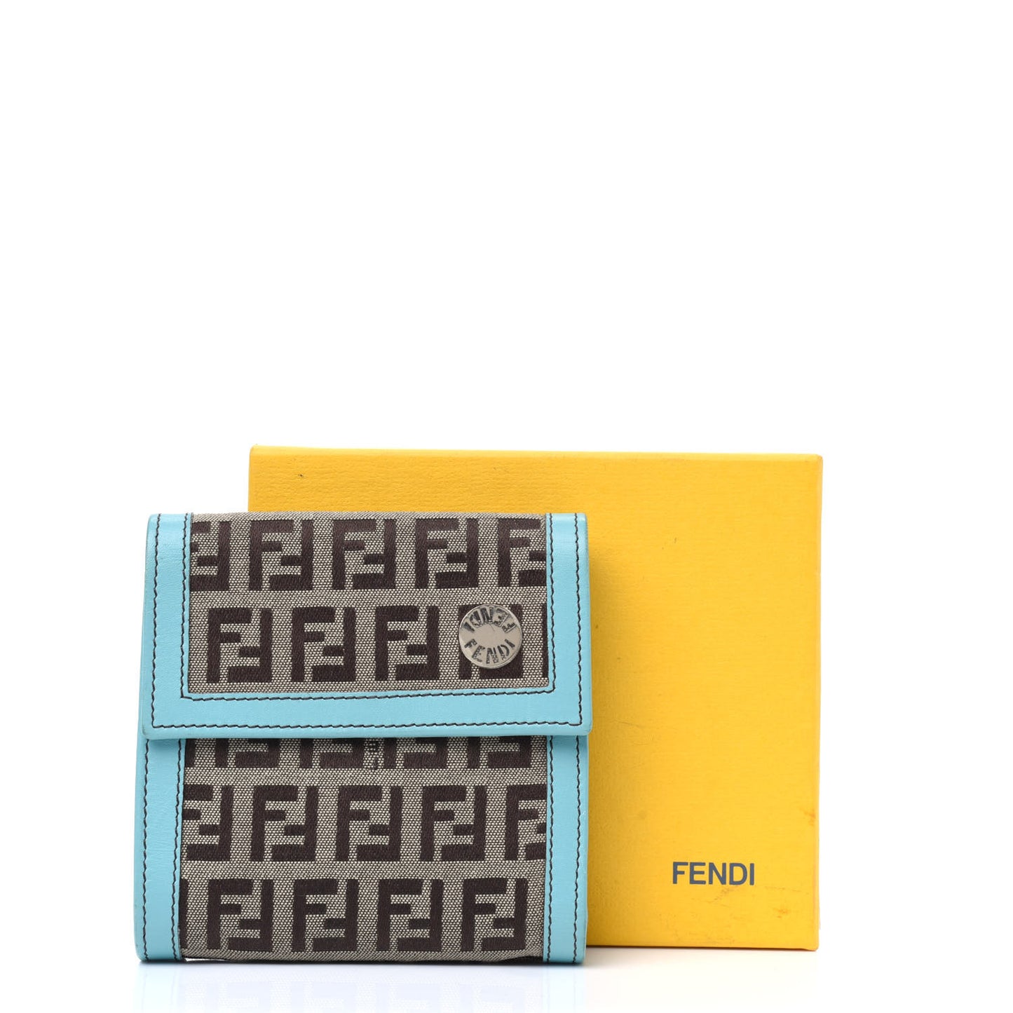 Zucchino Compact Wallet Brown Blue