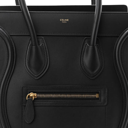 Celine Smooth Calfskin Micro Luggage Black 9 of 11
