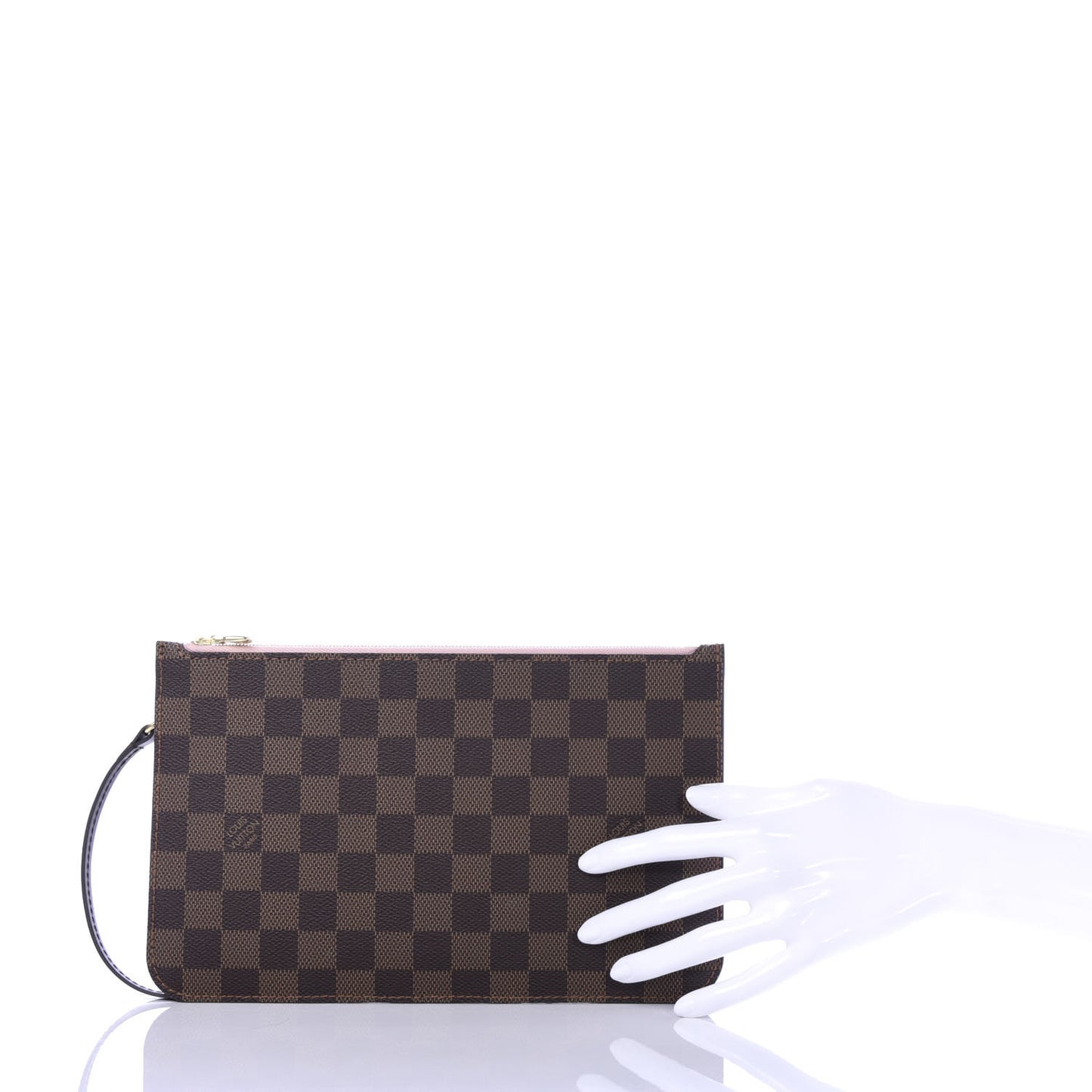 Damier Ebene Neverfull MM GM Pochette Rose Ballerine