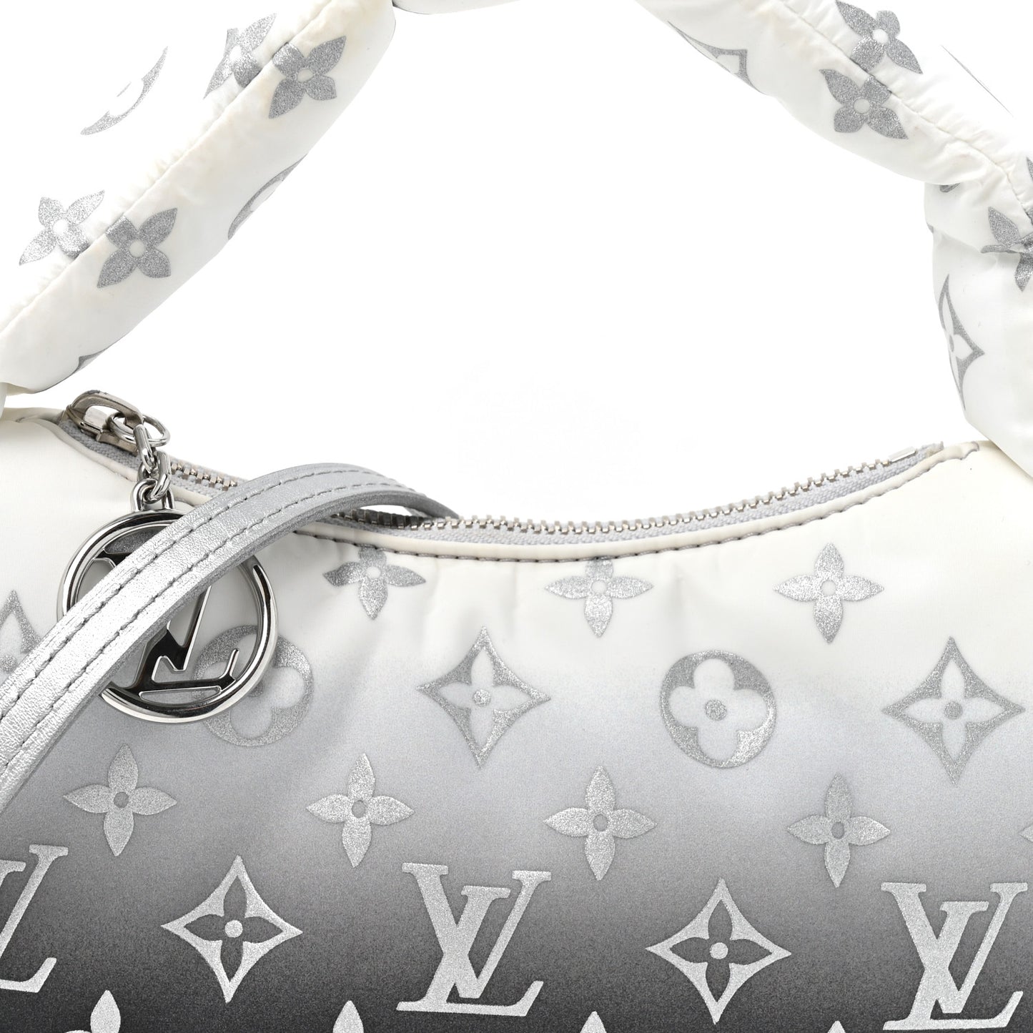 Nylon Monogram Gradient LV Snow Speedy Bandouliere 25 Frost