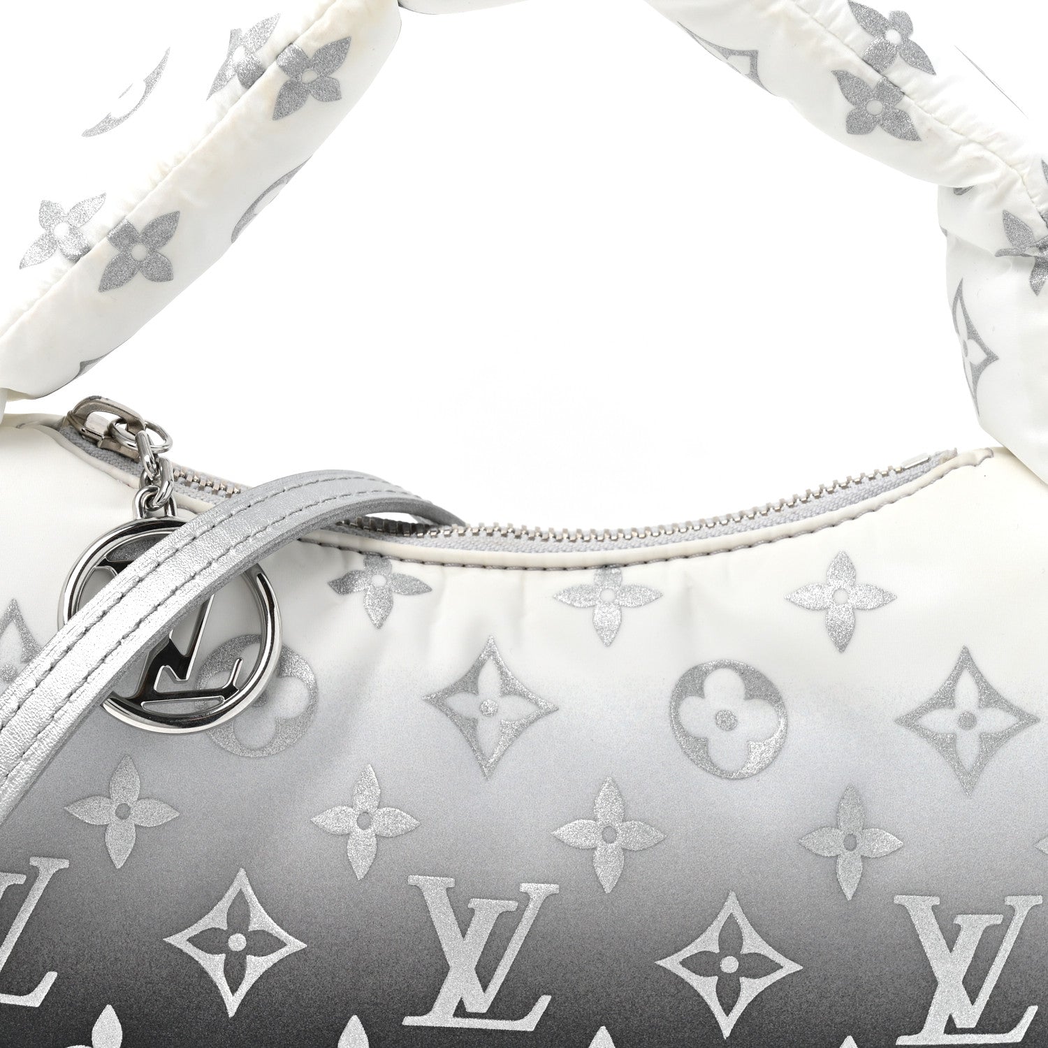 Louis Vuitton Nylon Monogram Gradient LV Snow Speedy Bandouliere 25 Frost 7 of 9