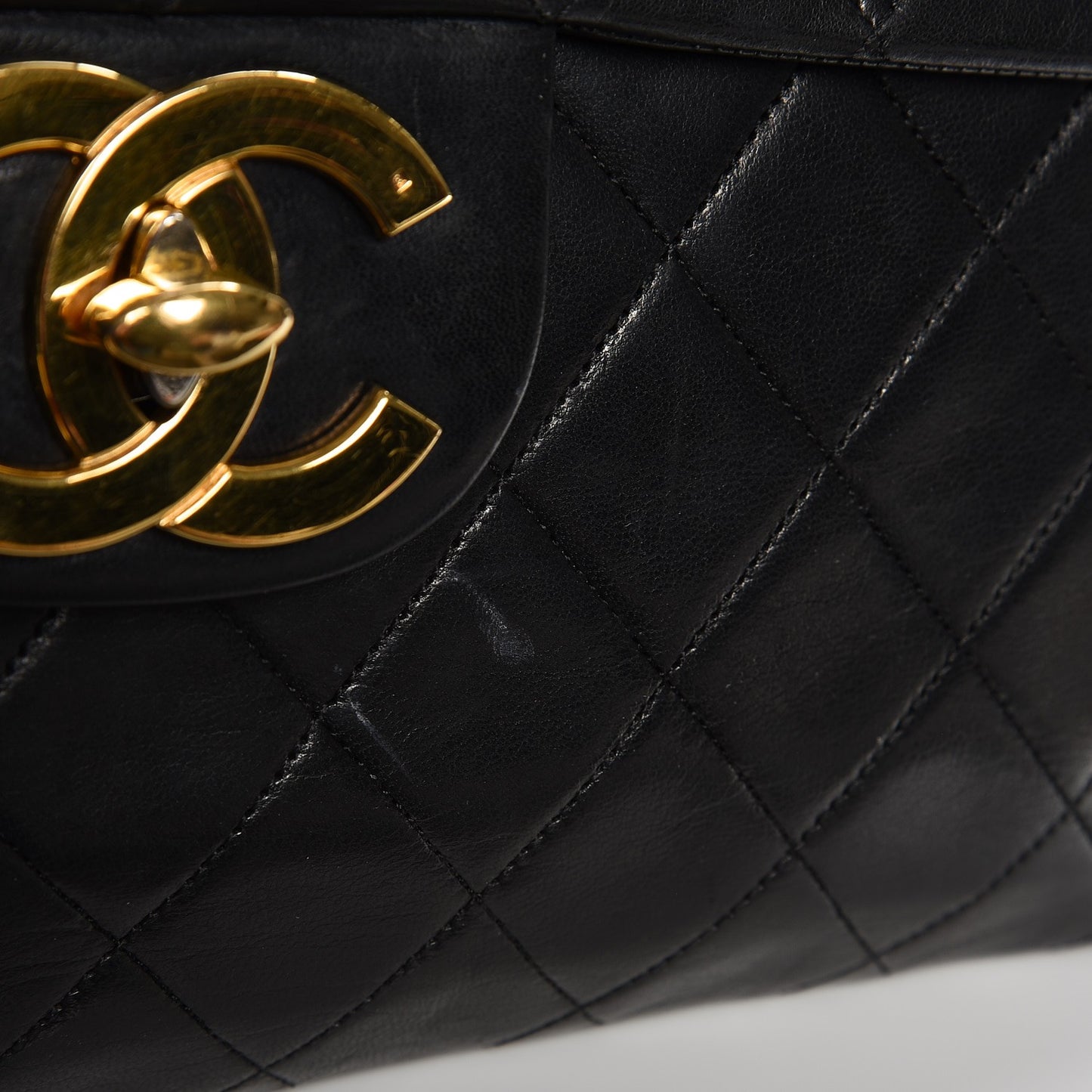 Lambskin XL Jumbo Flap Black