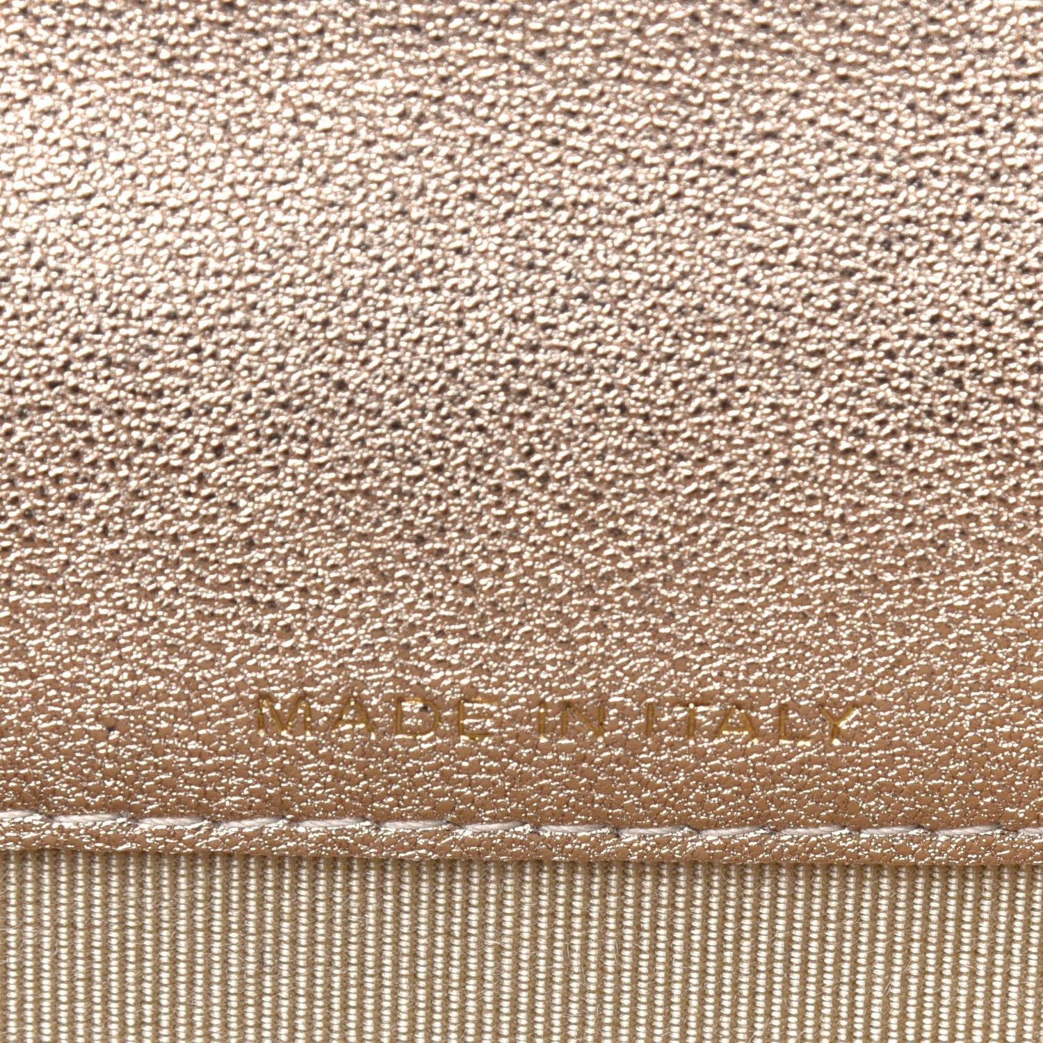 Chanel Metallic Lambskin Quilted Flap Card Holder Wallet Gold 7 of 10