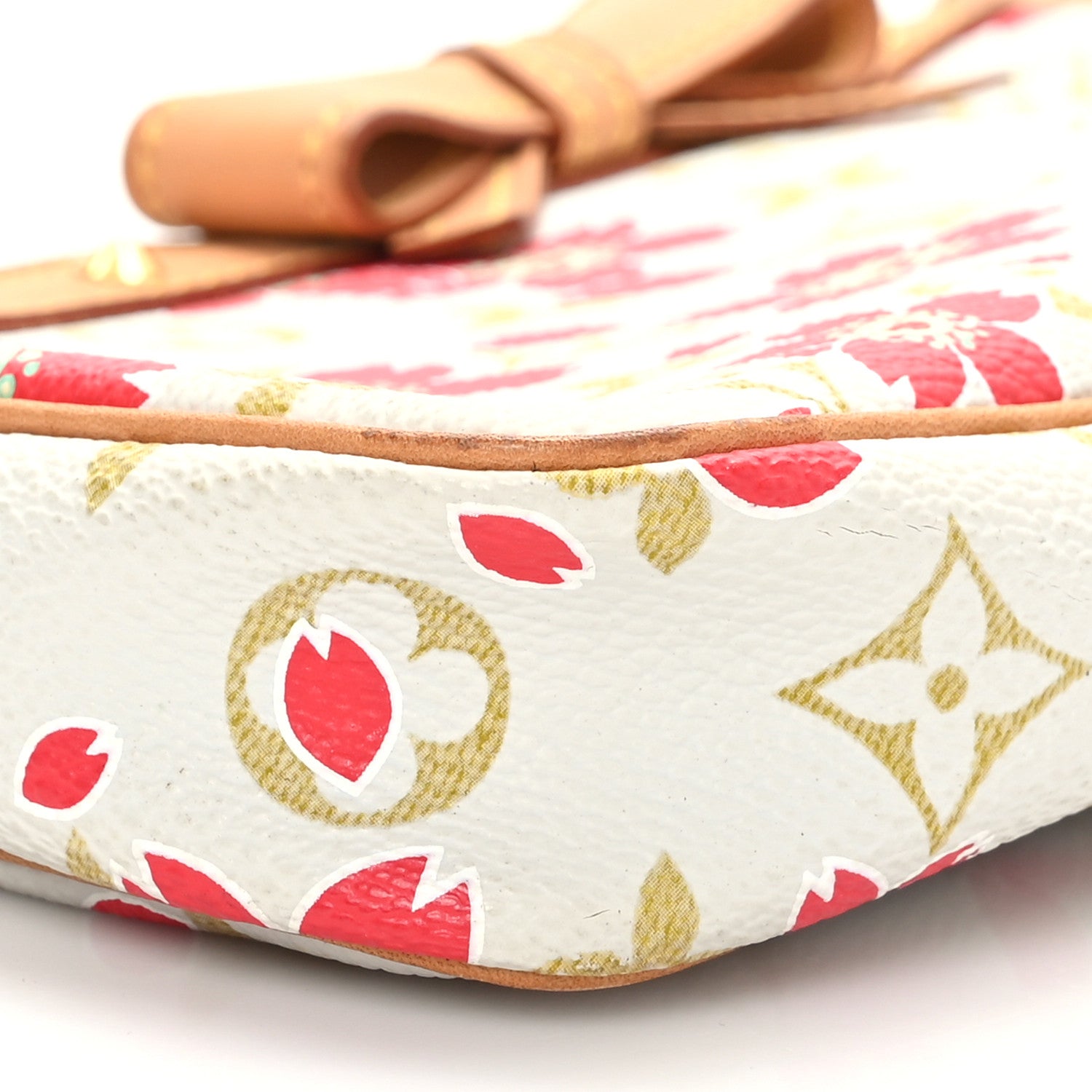 Louis Vuitton Monogram Cherry Blossom Pochette Accessories Red 8 of 10