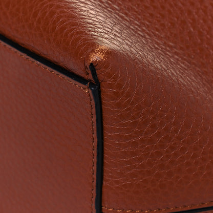 Valentino Garavani Grained Calfskin Rockstud Shoulder Tote Bright Cognac 9 of 14
