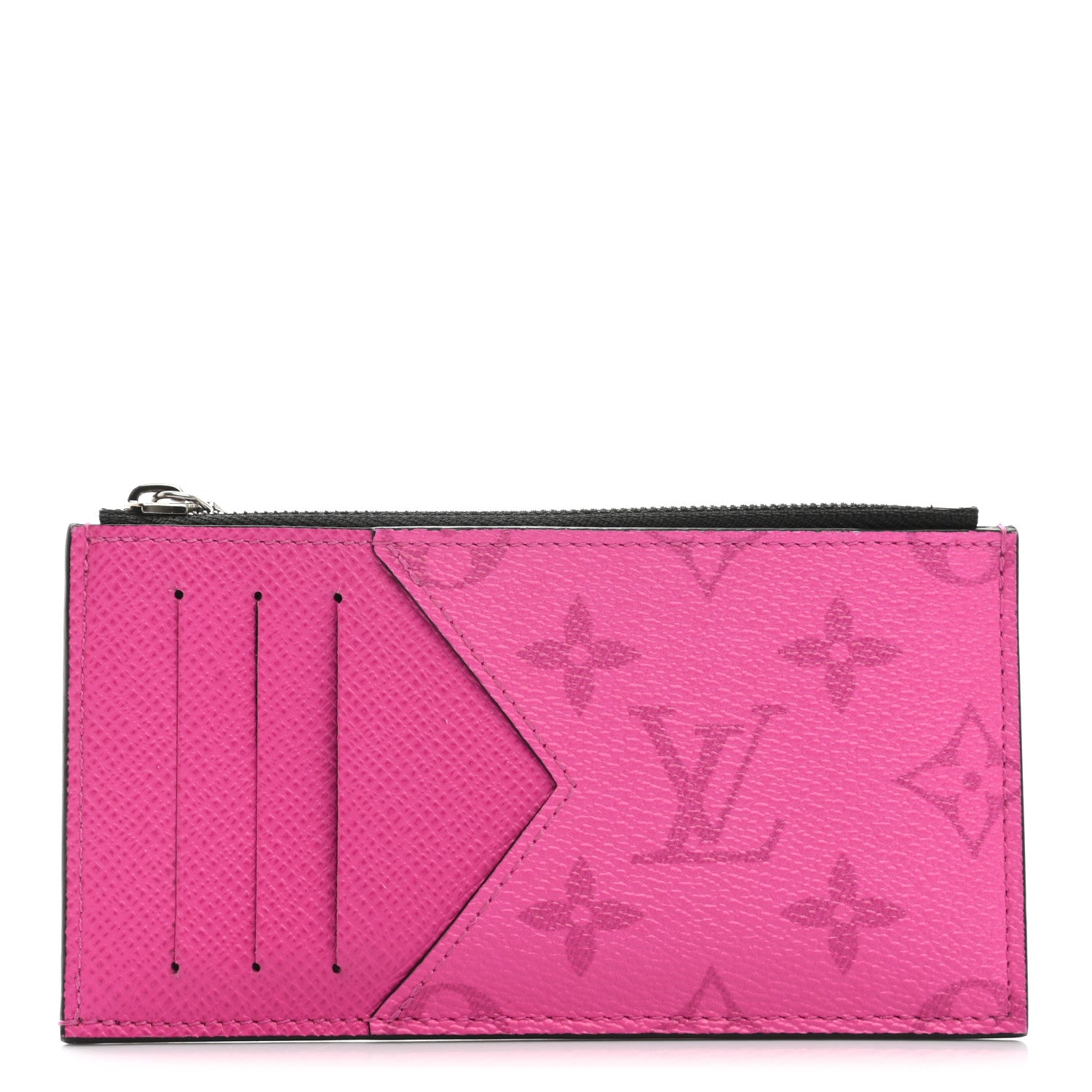 Louis Vuitton Taigarama Coin Card Holder Fuchsia 1 of 7