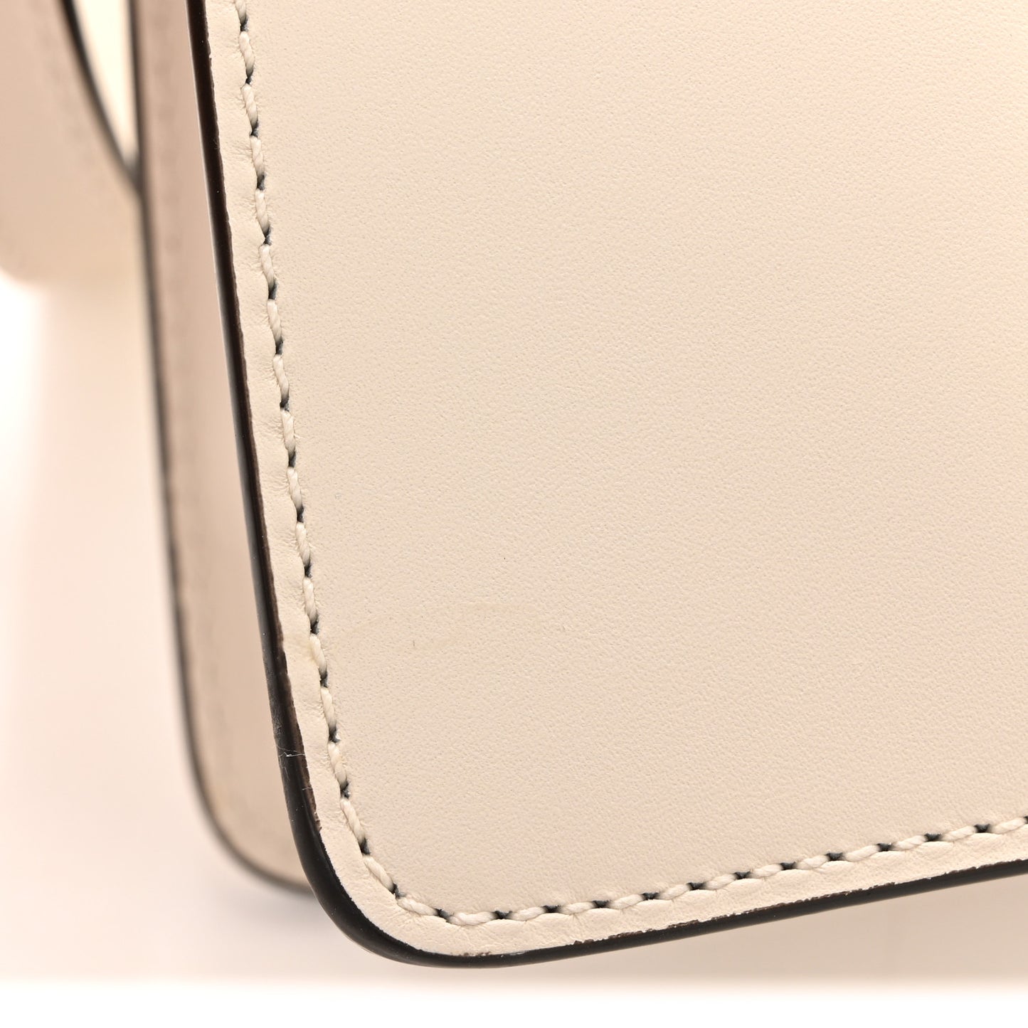 Calfskin Mini Sylvie Top Handle Bag White