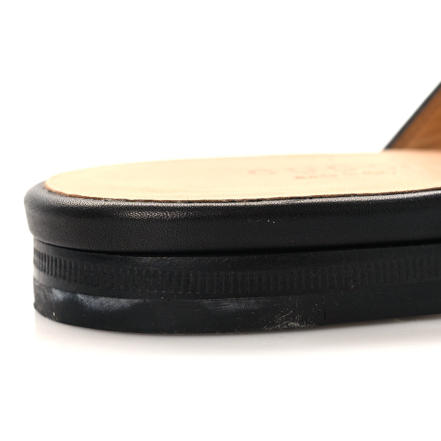 Calfskin Womens Princetown Slippers 36.5 Black