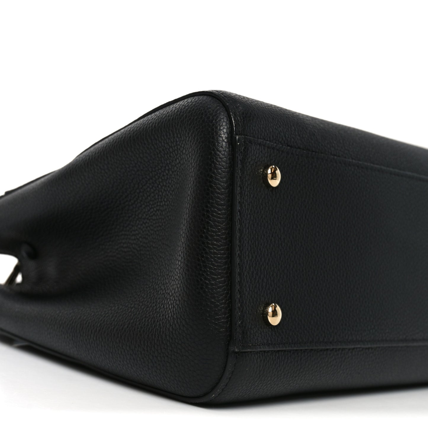 Grained Calfskin Medium Neo Executive Shopper Tote Black