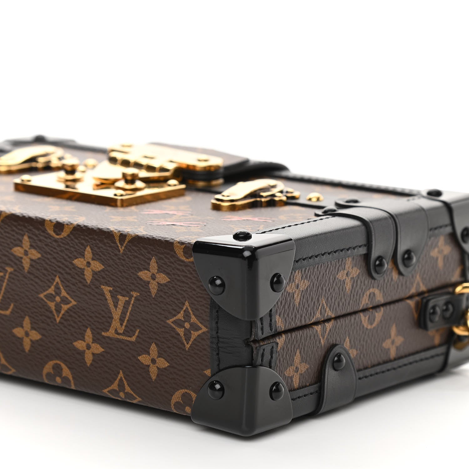 Louis Vuitton Monogram Petite Malle Black 10 of 11