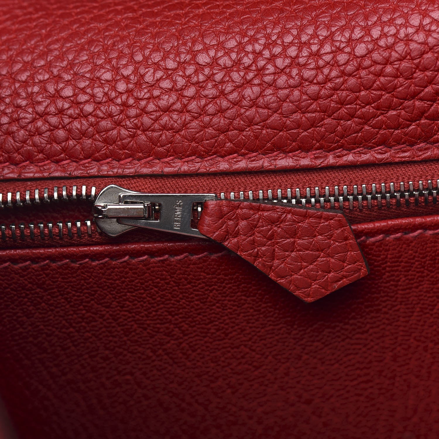 Hermes Taurillon Clemence Retourne Kelly 35 Rouge Casaque 9 of 34