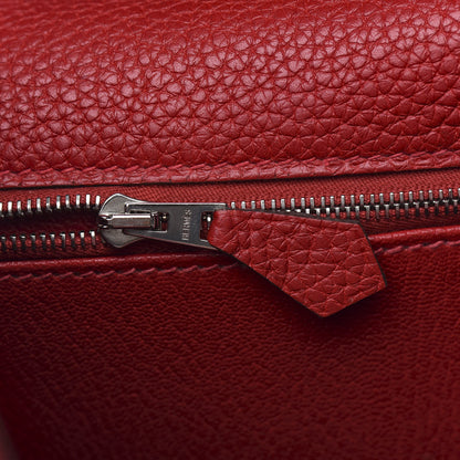 Hermes Taurillon Clemence Retourne Kelly 35 Rouge Casaque 9 of 34