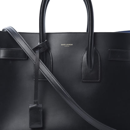 Saint Laurent Calfskin Small Sac De Jour Black Royal Blue 7 of 20