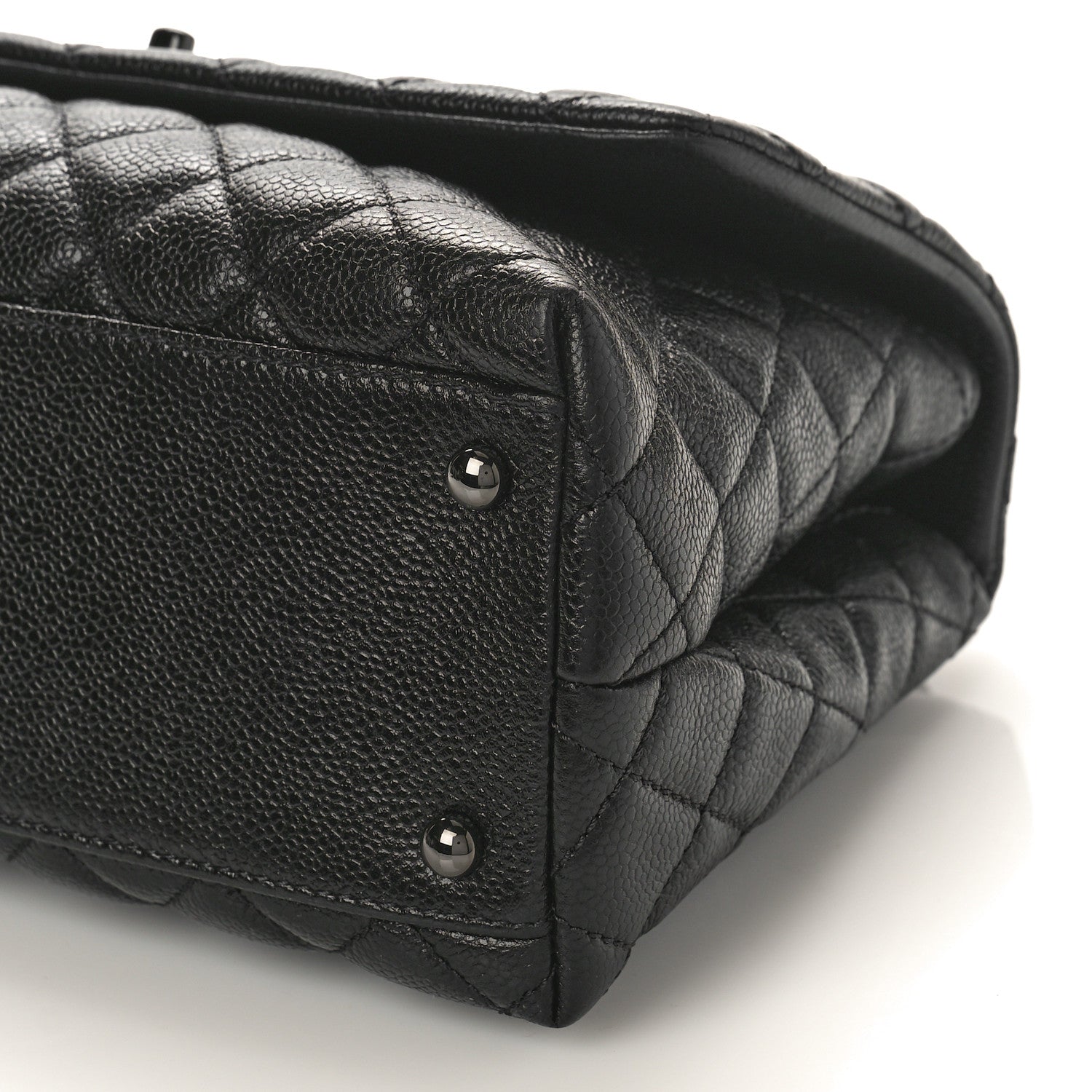 Chanel Caviar Quilted Small Coco Handle Flap So Black 9 of 9