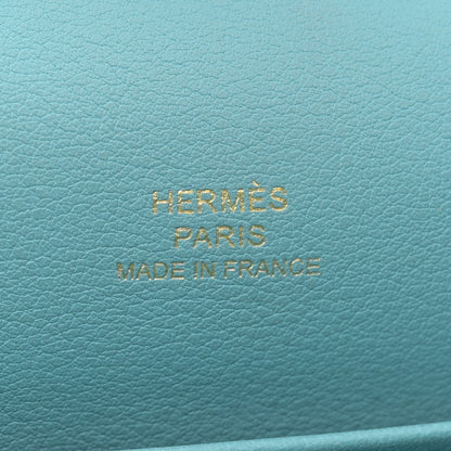 Hermes Swift Kelly Pochette Clutch Bleu Saint Cyr 6 of 13
