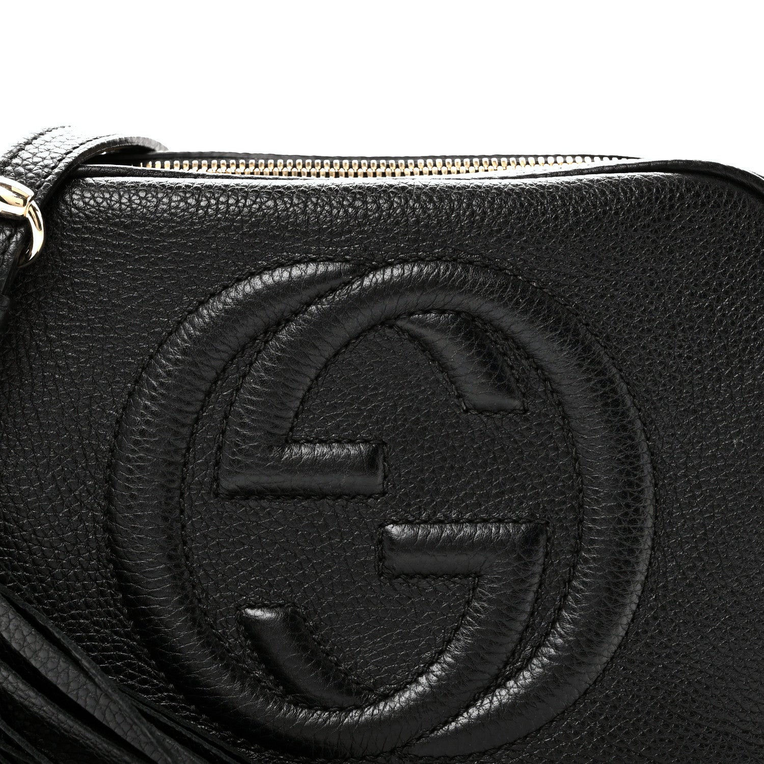 Gucci Pebbled Calfskin Small Soho Disco Bag Black 8 of 11