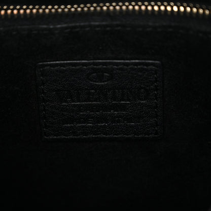 Valentino Garavani Grained Calfskin Rockstud Bucket Bag Black 6 of 10