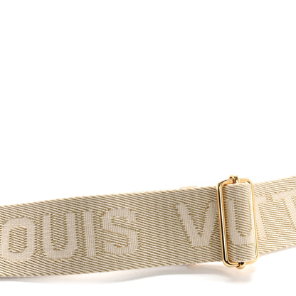 Louis Vuitton Jacquard High Rise Shoulder Strap Beige 4 of 5