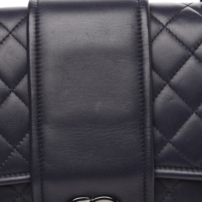 Chanel Lambskin Quilted Elementary Chic Flap Navy 8 of 13
