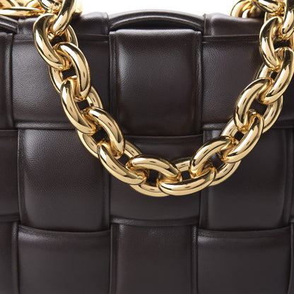 Bottega Veneta Lambskin Maxi Intreccio Padded Chain Cassette Crossbody Bag Black 9 of 9