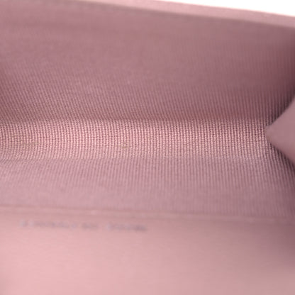 Chanel Caviar Quilted Flap Card Holder Wallet Light Pink 5 of 10