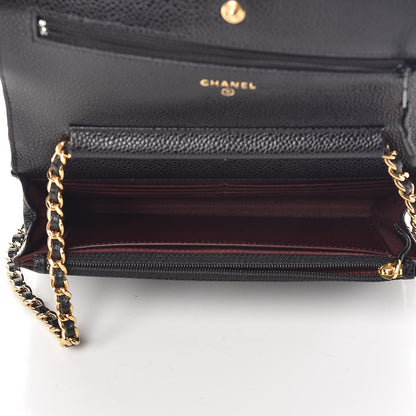 Chanel Caviar Quilted Wallet On Chain WOC Black 5 of 10