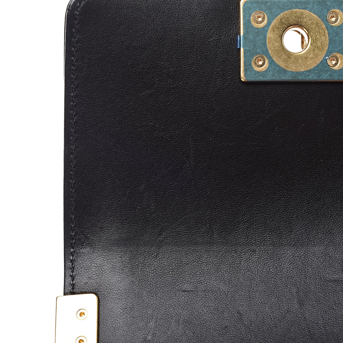Lambskin Quilted Mini Boy Flap Black