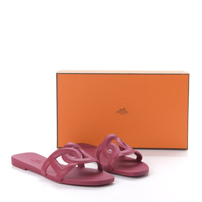 Hermes Rubber Aloha Sandals 36 Rose Baie 9 of 9