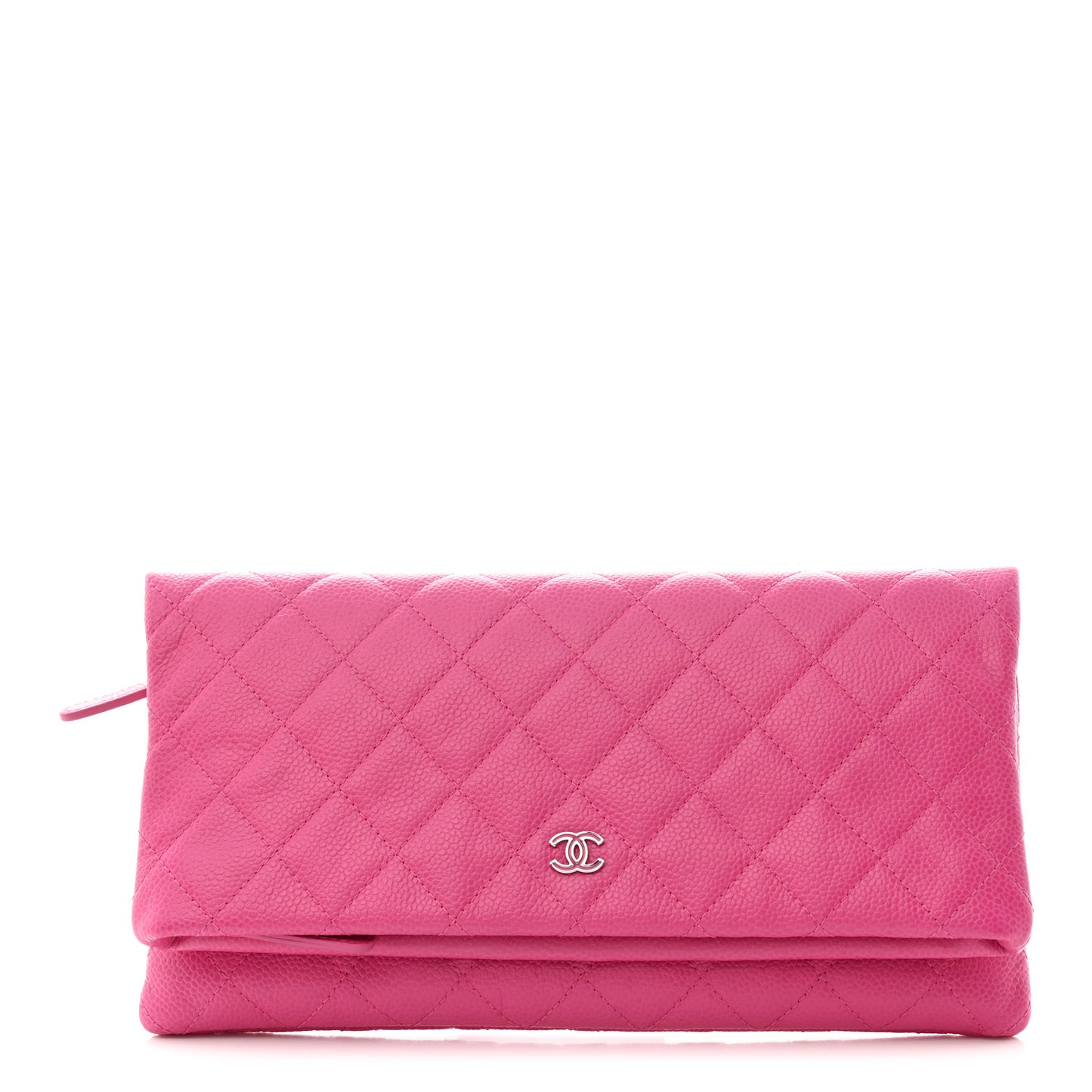 Caviar Quilted CC Beauty Clutch Pink