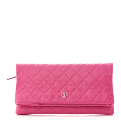 Chanel Caviar Quilted CC Beauty Clutch Pink 1 of 9