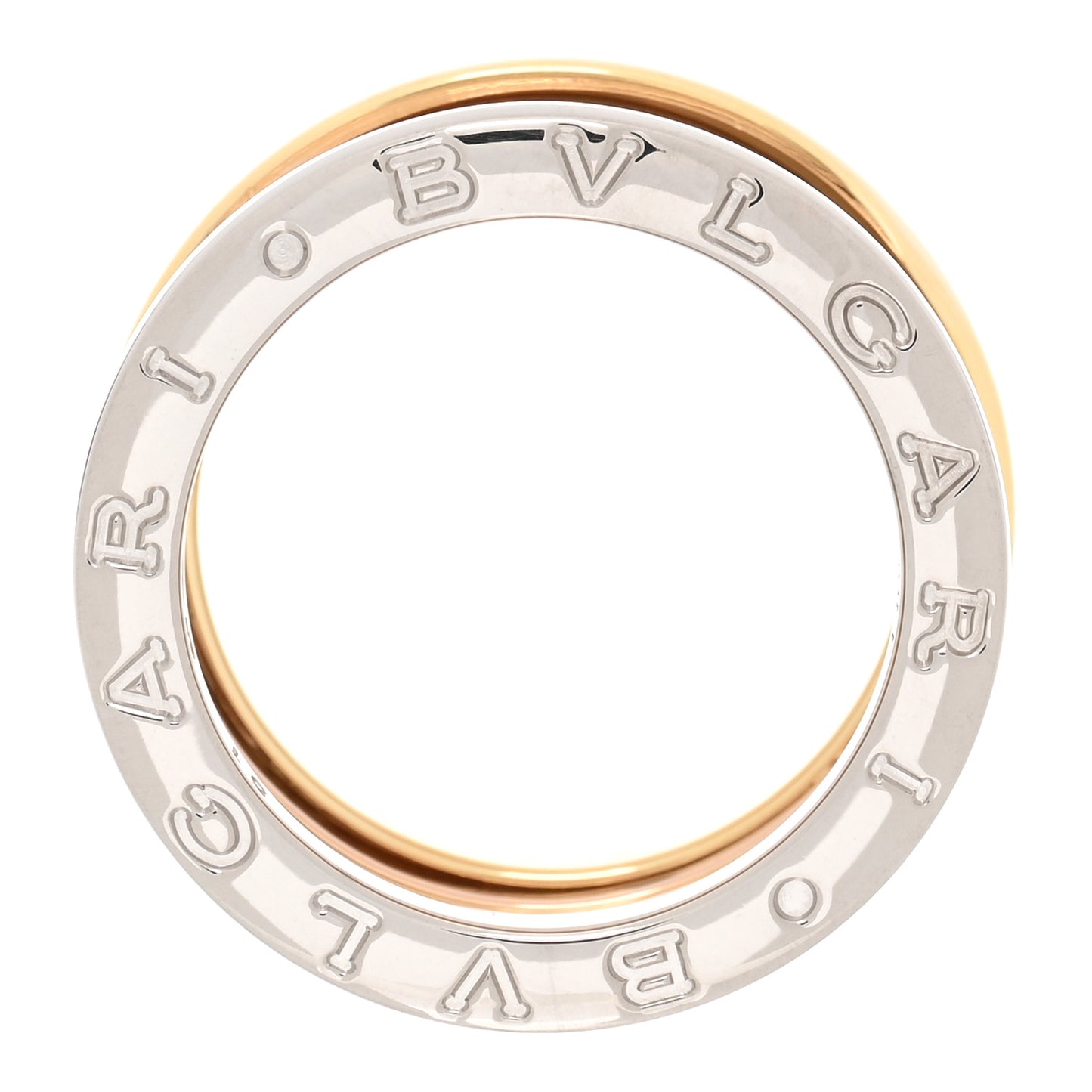 18K Rose White Yellow Gold B.Zero1 Three-Band Ring 51 5.75