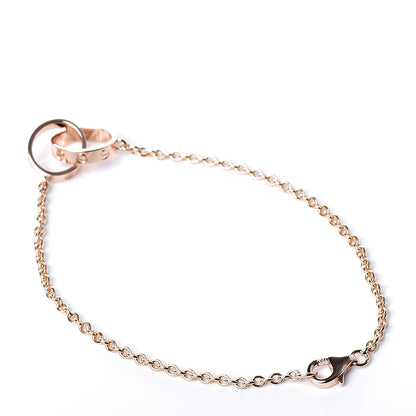 Cartier 18K Pink Gold Interlocking LOVE Bracelet 3 of 5