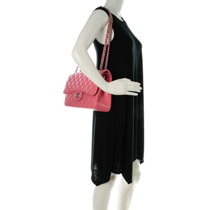 Chanel Lambskin Quilted Jumbo Double Flap Pink 2 of 10