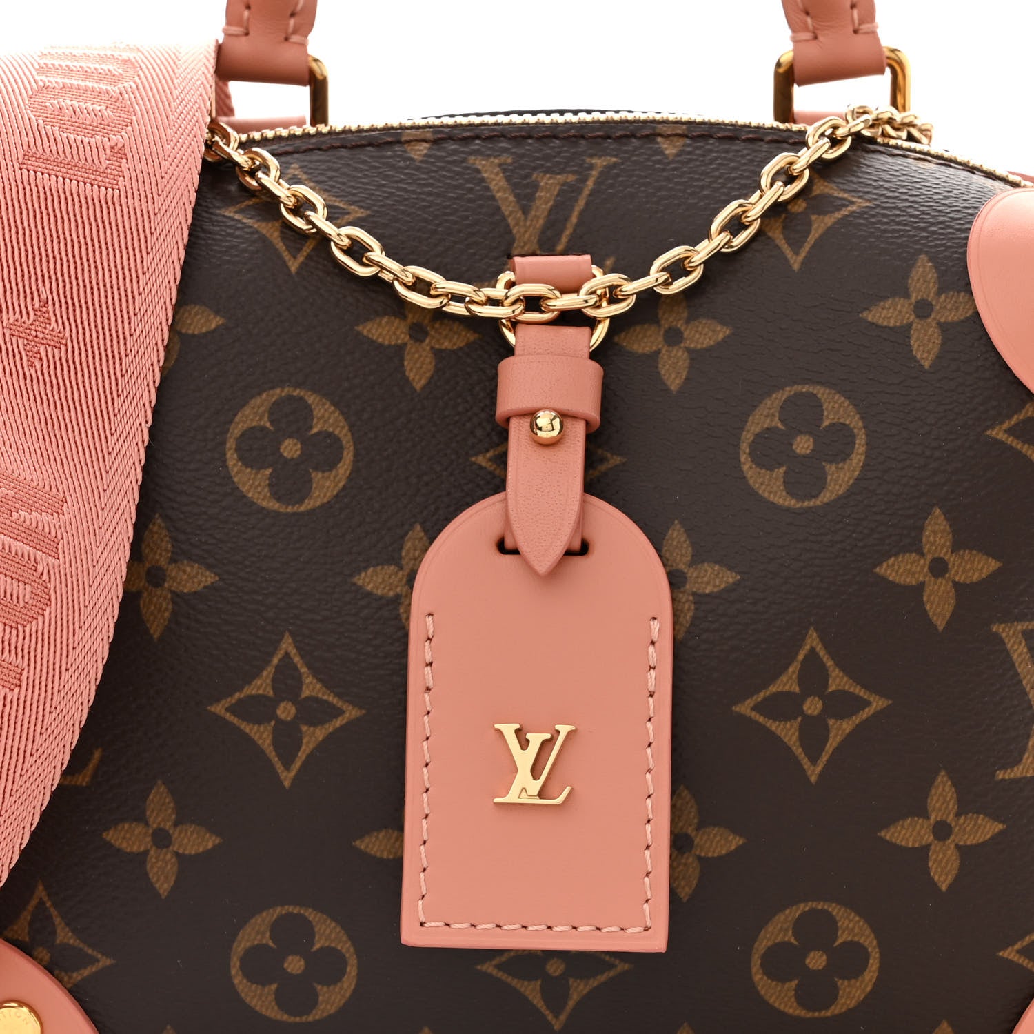 Louis Vuitton Monogram Petite Malle Souple Peach 7 of 9