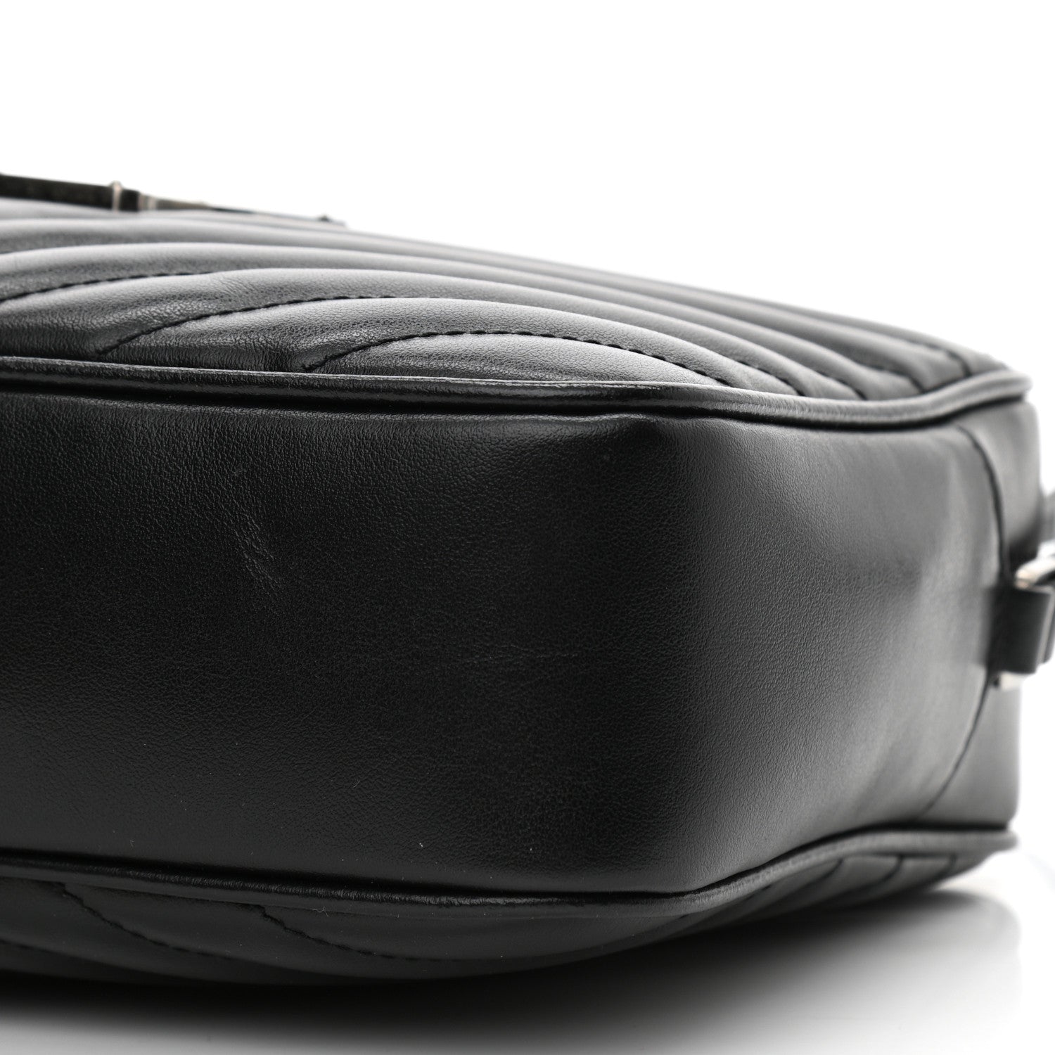 Saint Laurent Calfskin Matelasse Monogram Lou Camera Bag Black 10 of 10